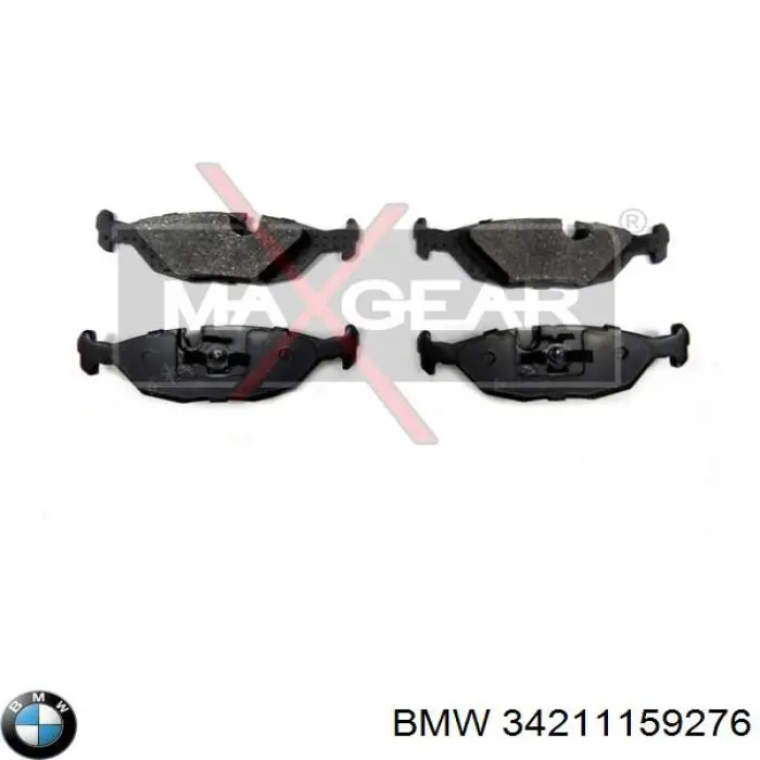 Колодки гальмові задні, дискові 34211159276 BMW