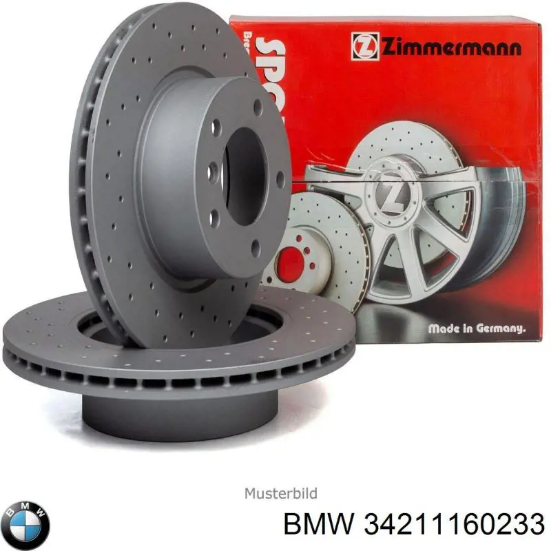 Гальмівні диски 34211160233 BMW