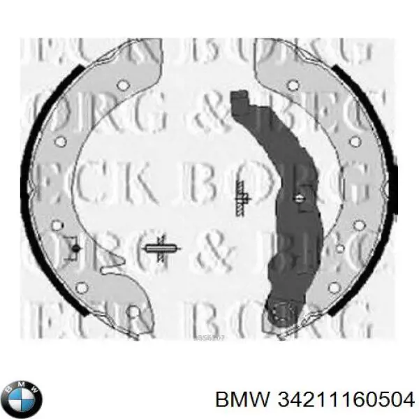 Гальма робочі задні ножні і гальмівні барабани BMW 34211160504