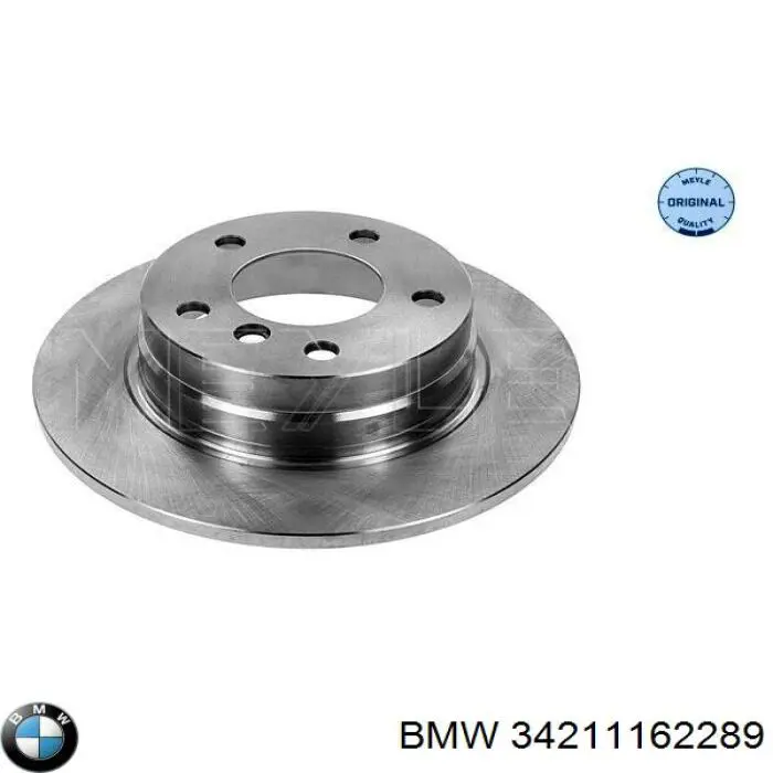 34211162289 BMW диск гальмівний задній