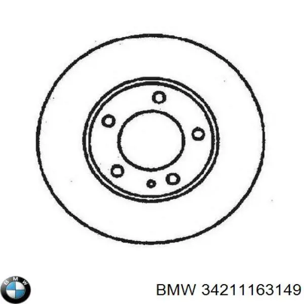34211163149 BMW Дискові гальма