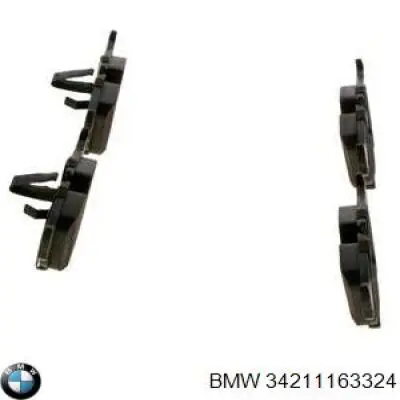 34211163324 BMW Колодки гальмівні задні, дискові