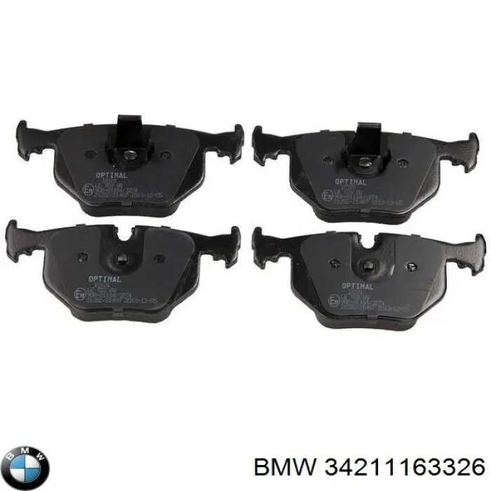 Задні гальмівні колодки BMW 34211163326 ціна, від 33.86 USD