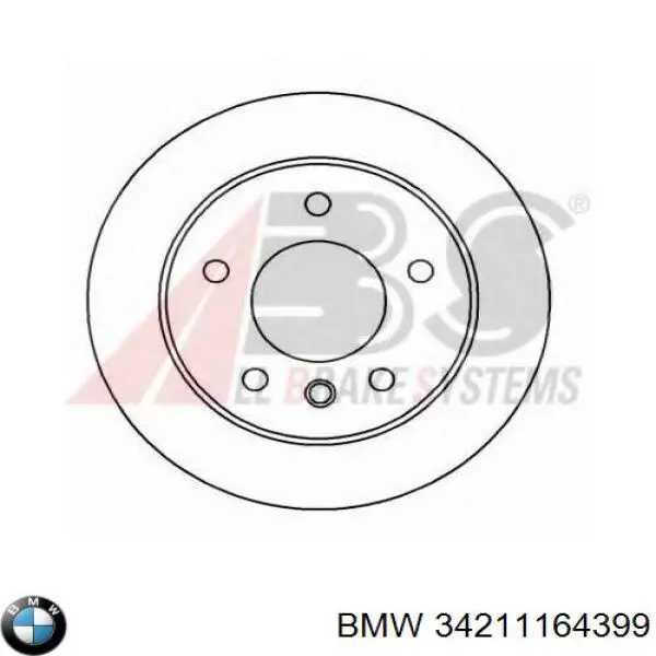 Диск гальмівний задній 34211164399 BMW