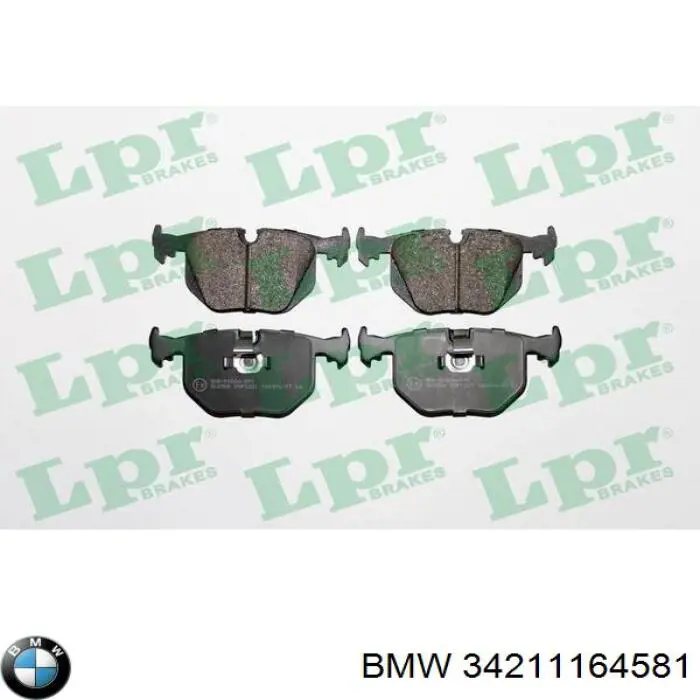 Задні гальмівні колодки 34211164581 BMW