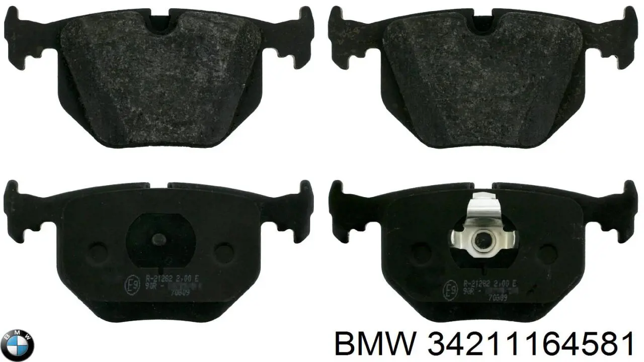 34211164581 BMW колодки гальмові задні, дискові