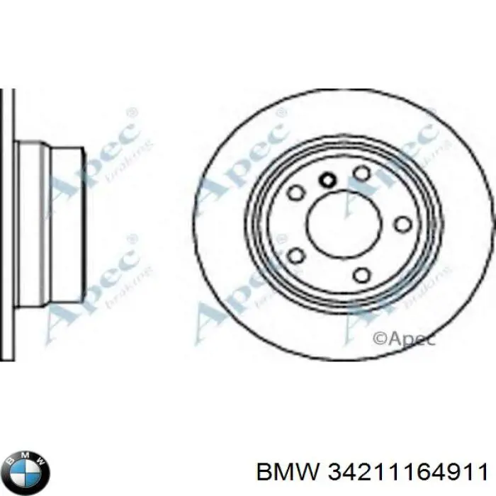 Задні дискові гальма BMW 34211164911 ціна, від 46.13 USD