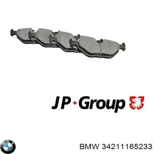 Задні гальмівні колодки 34211165233 BMW