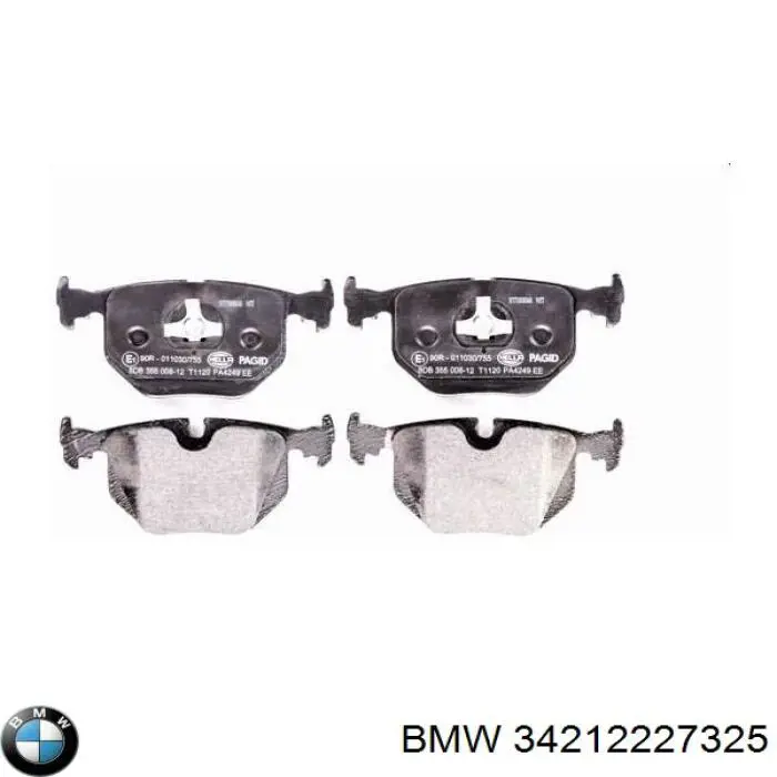 34212227325 BMW Колодки гальмівні задні, дискові