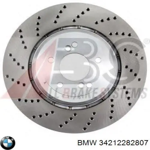 Гальмівні диски 34212282807 BMW