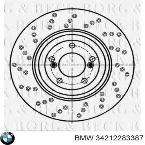 34212283387 BMW Дискові гальма