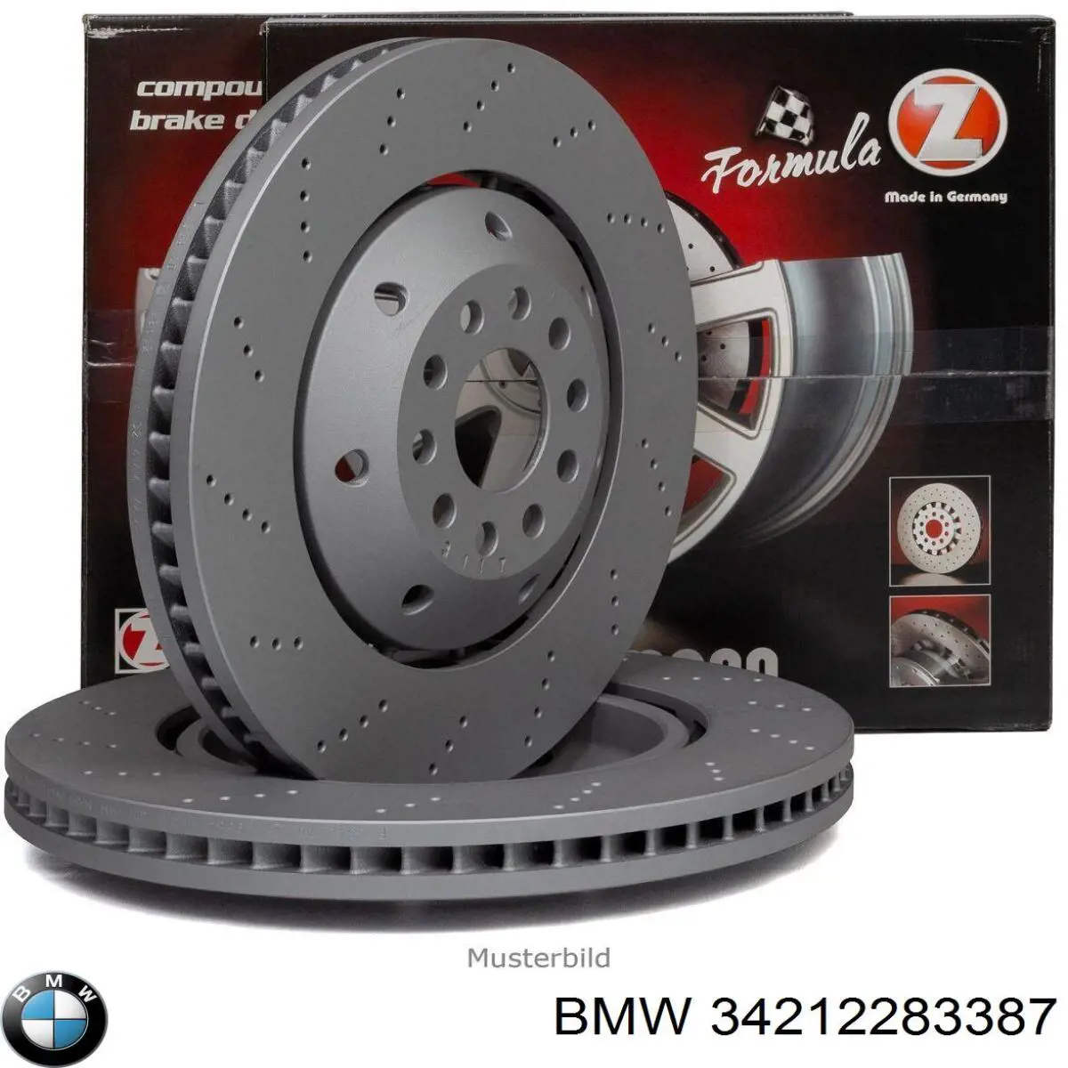 Задні дискові гальма BMW 34212283387 ціна, від 303.39 USD