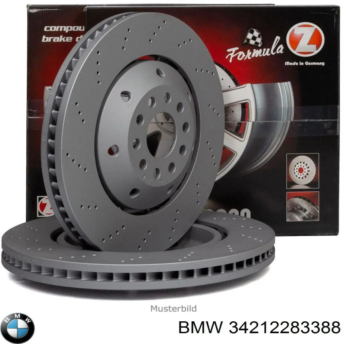 Купити 34212283804 BMW Диск заднього гальма