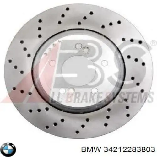 Гальмівні диски 34212283803 BMW