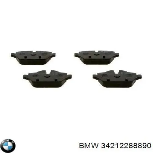 Задні гальмівні колодки BMW 34212288890 ціна, від 25.11 USD
