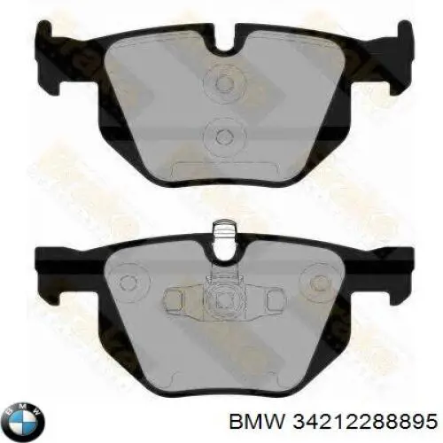 Колодки гальмівні передні, дискові 34212288895 BMW