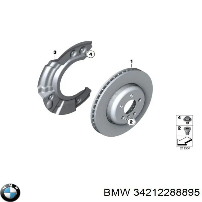 Гальмівні колодки BMW 34212288895 ціна, від 20.23 USD