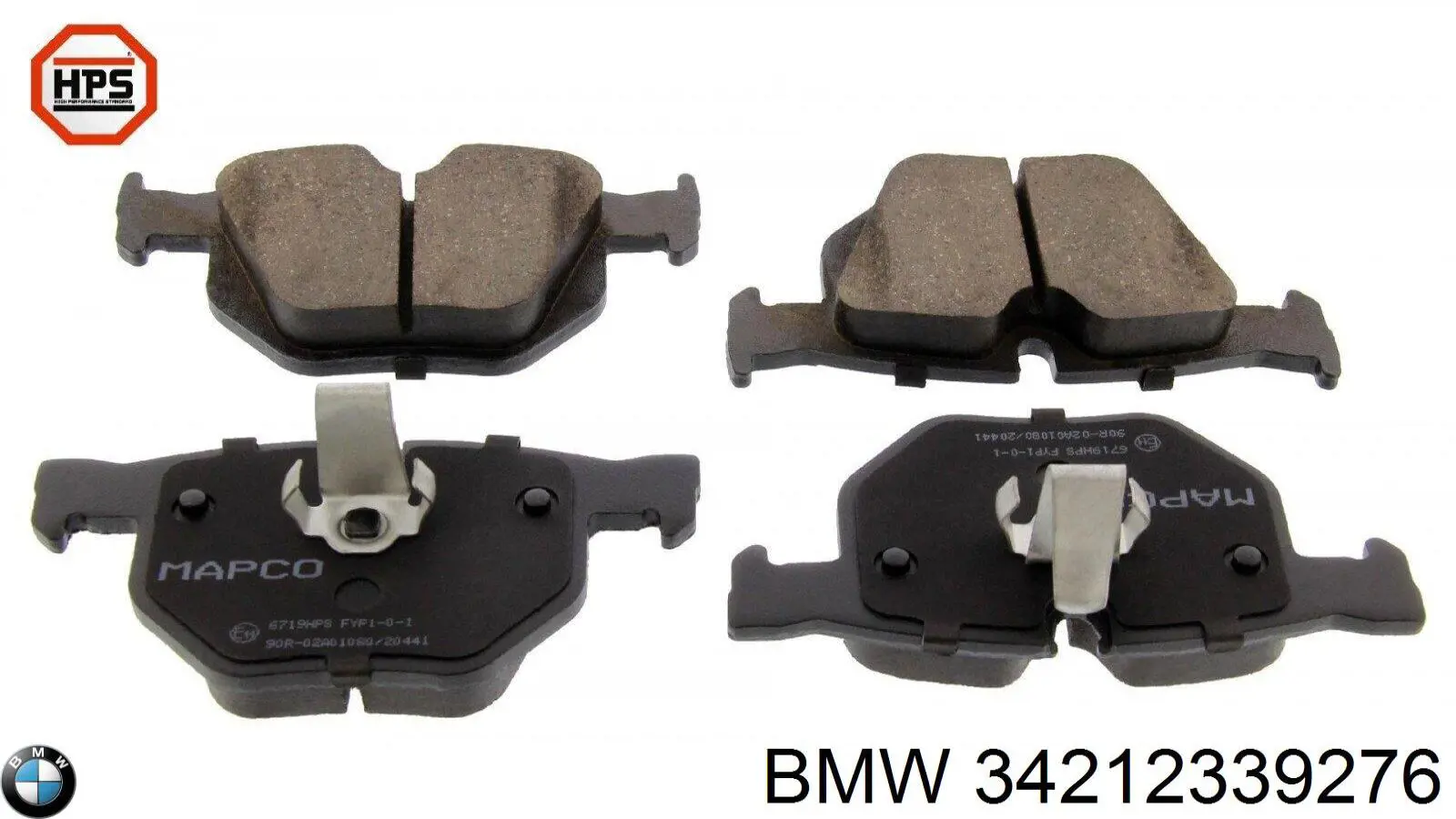 Задні дискові колодки BMW 34212339276