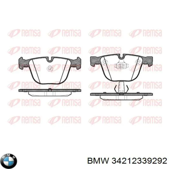 Задні гальмівні колодки BMW 34212339292 ціна, від 38.00 USD
