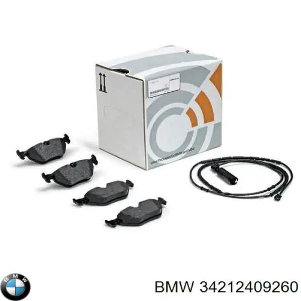 34212409260 BMW Передні гальмівні колодки