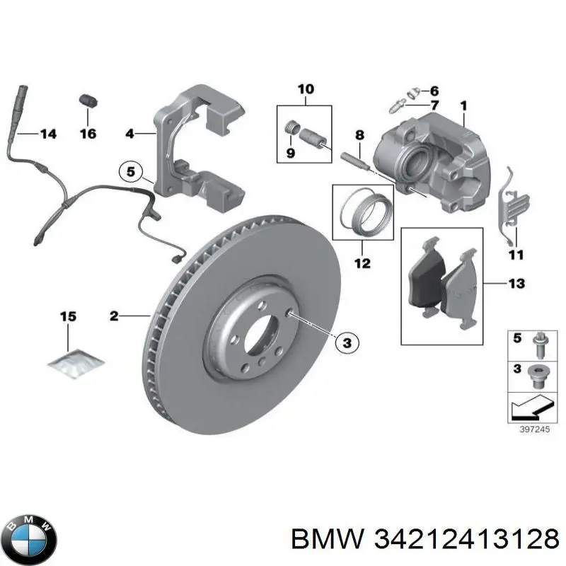 Купити 34212413128 BMW 