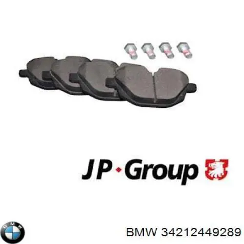 34212449289 BMW колодки гальмові задні, дискові