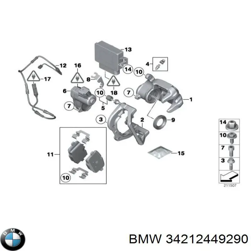 34212449290 BMW Передні гальмівні колодки
