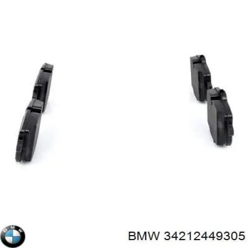 Задні гальмівні колодки BMW 34212449305 ціна, від 59.56 USD