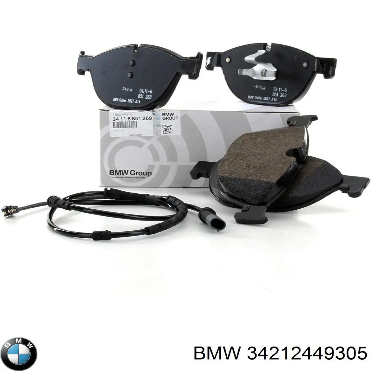 34212449305 BMW Колодки гальмівні задні, дискові