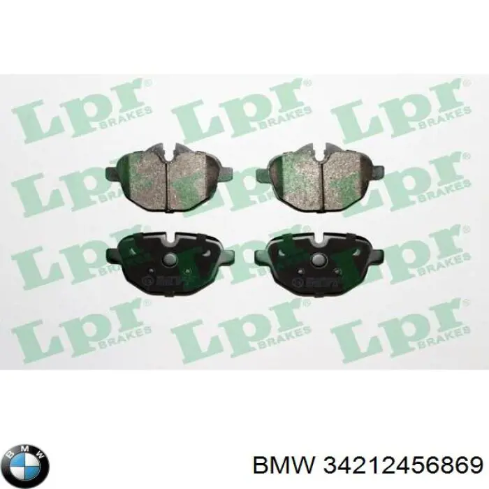 Задні гальмівні колодки 34212456869 BMW