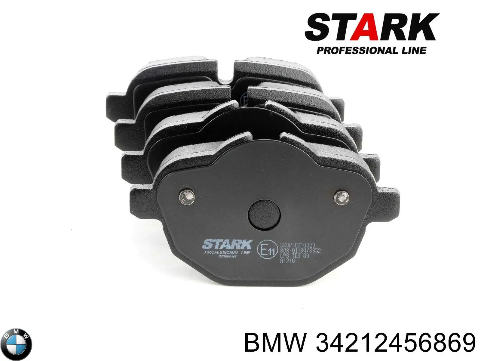 34212456869 BMW Колодки гальмівні задні, дискові