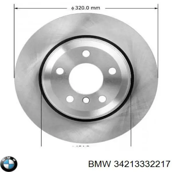 34213332217 BMW Дискові гальма