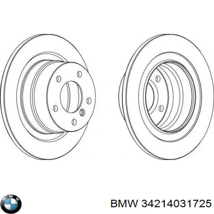 34214031725 BMW Дискові гальма