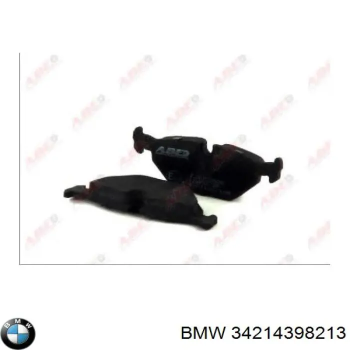 Колодки гальмові задні, дискові 34214398213 BMW