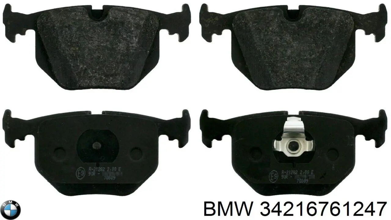 34216761247 BMW колодки гальмові задні, дискові