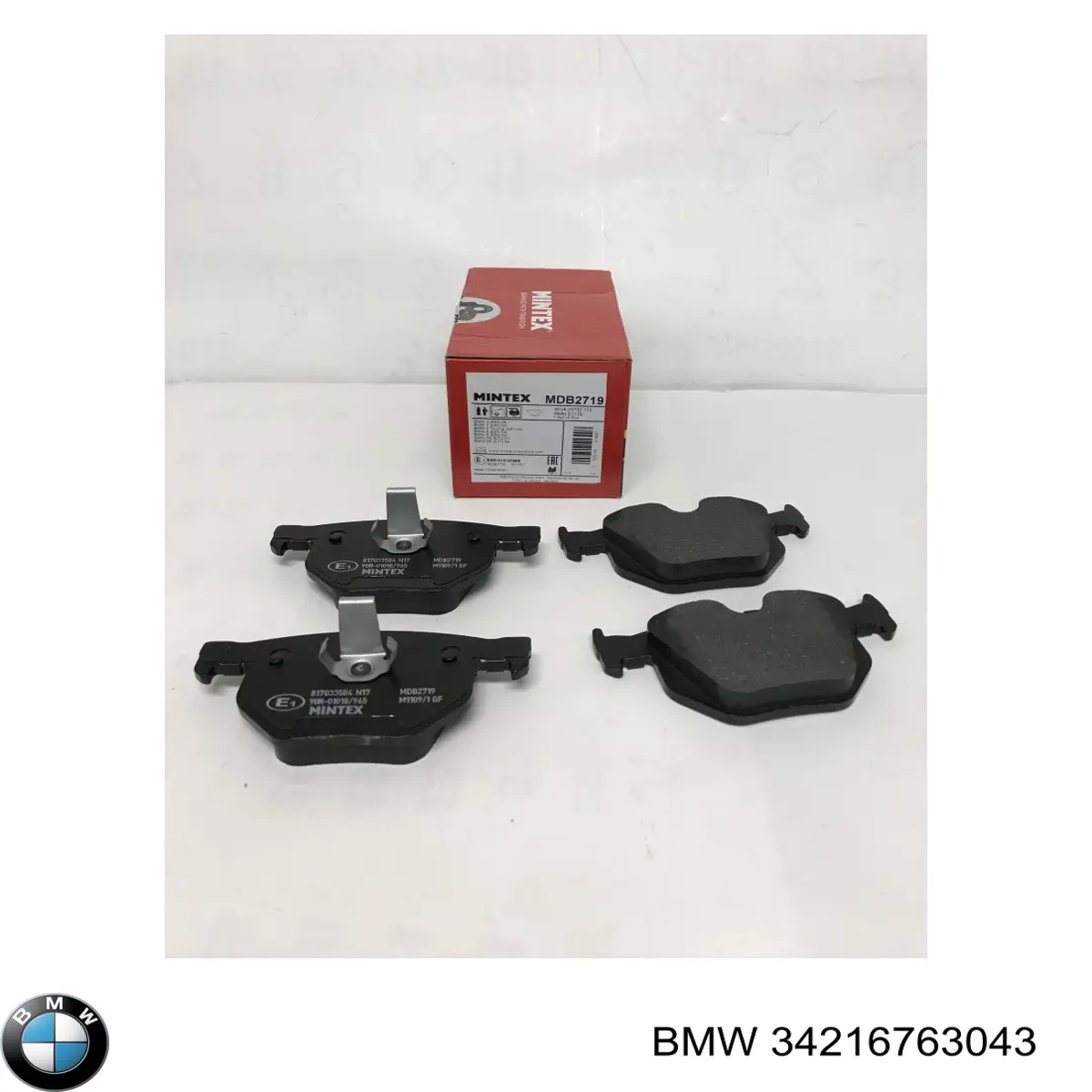 Задні гальмівні колодки 34216763043 BMW