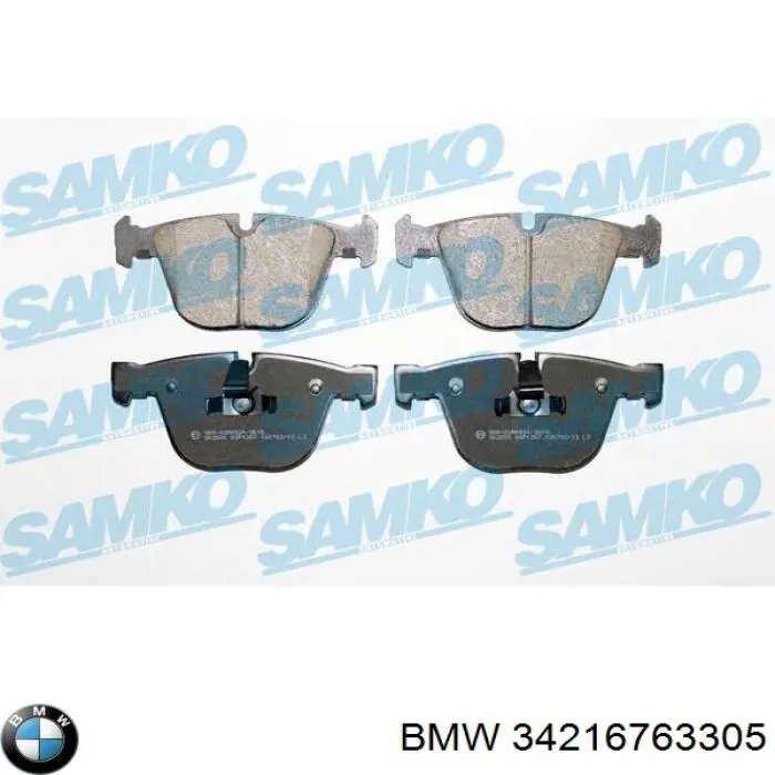 Задні гальмівні колодки BMW 34216763305 ціна, від 65.66 USD