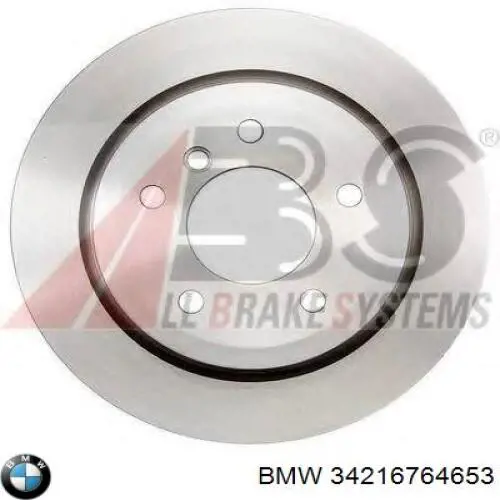 Купити 34216764653 BMW Диск заднього гальма