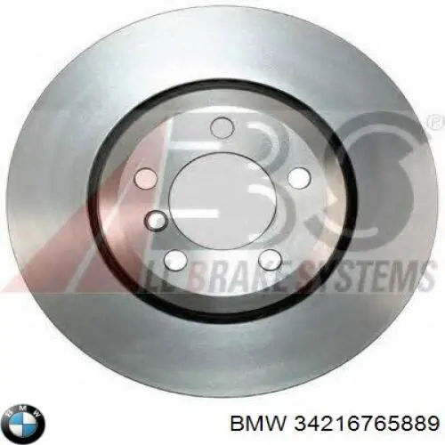 34216765889 BMW диск гальмівний задній