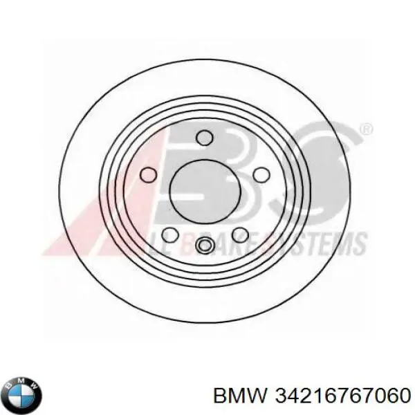 Диск гальмівний задній BMW 34216767060