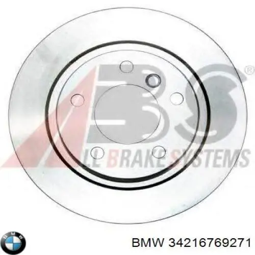 34216769271 BMW диск гальмівний задній