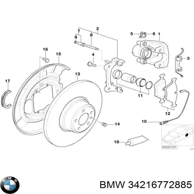 Болт переднього важеля, нижнього BMW 34216772885 ціна, від 2.53 USD