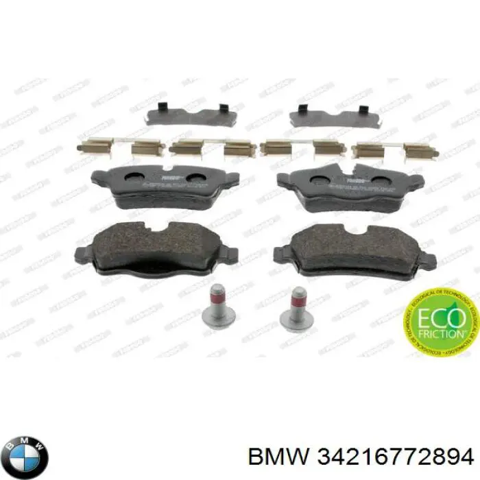 Задні гальмівні колодки BMW 34216772894 ціна, від 19.69 USD