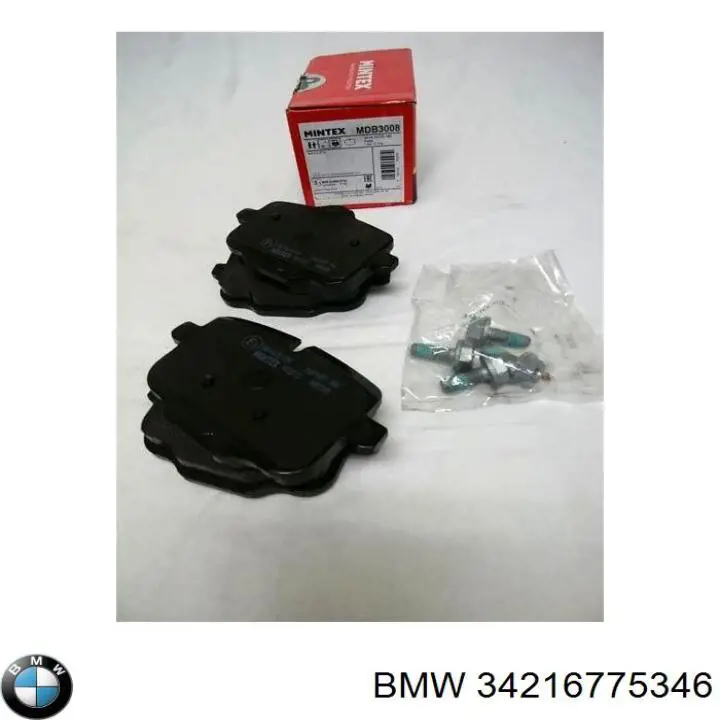 Задні дискові колодки BMW 34216775346