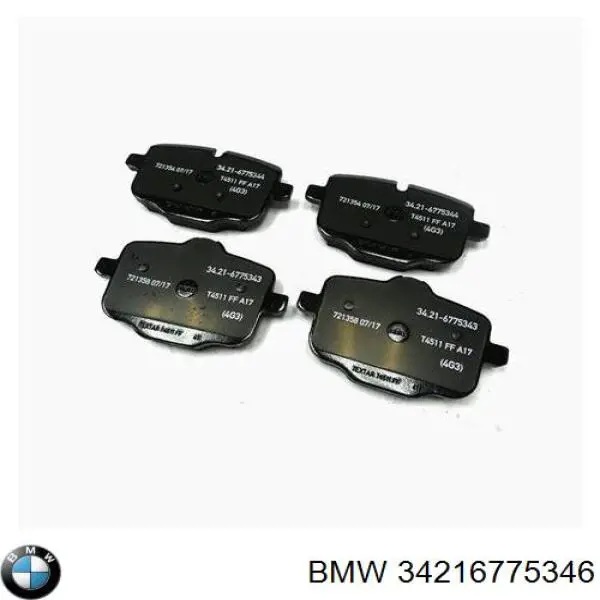 Купити 34216775346 BMW Задні колодки