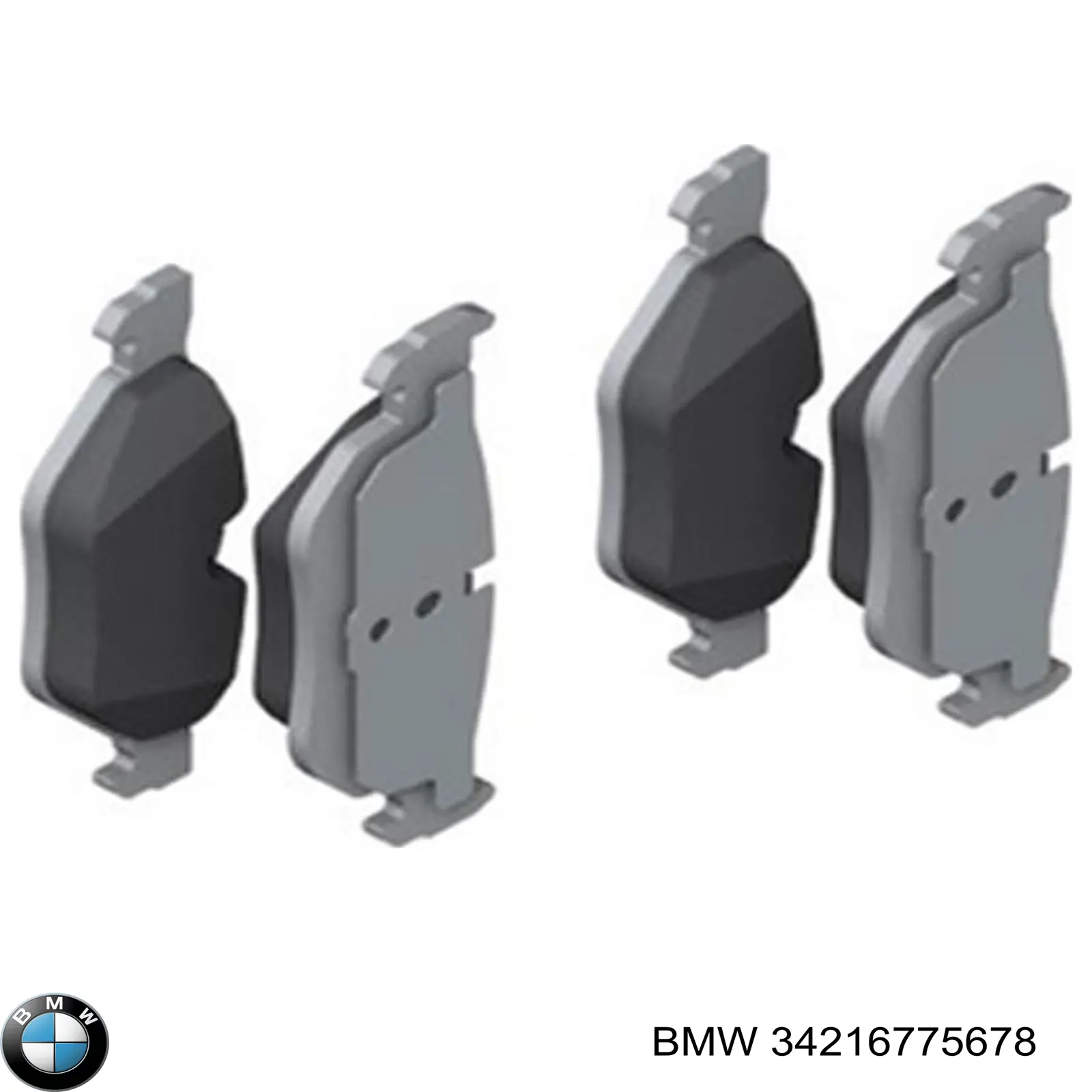 Задні дискові колодки BMW 34216775678