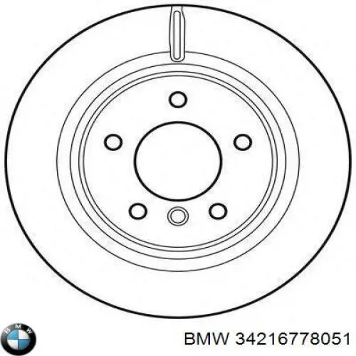 Гальмівні диски 34216778051 BMW