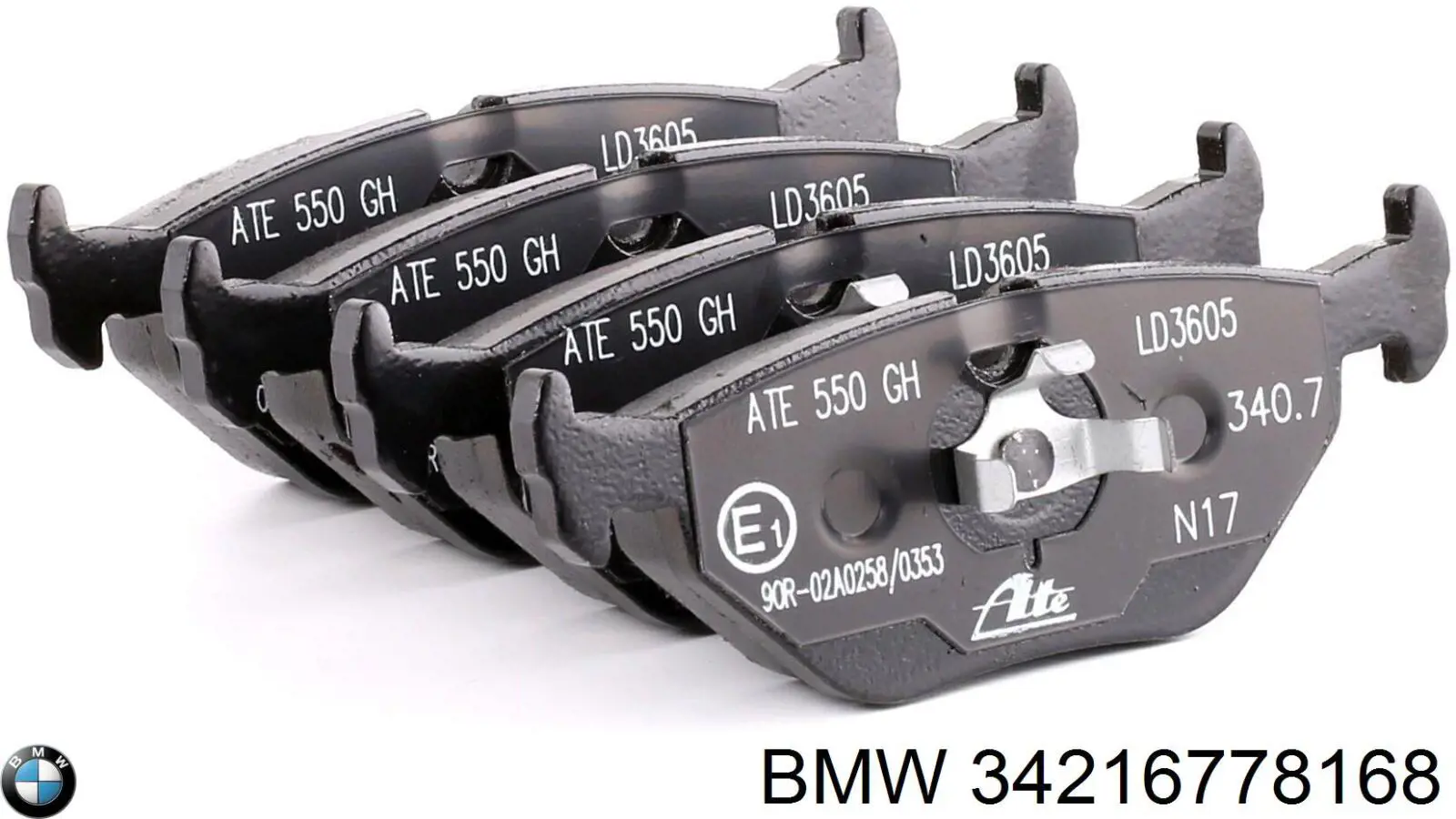 Купити 34216778168 BMW Задні колодки