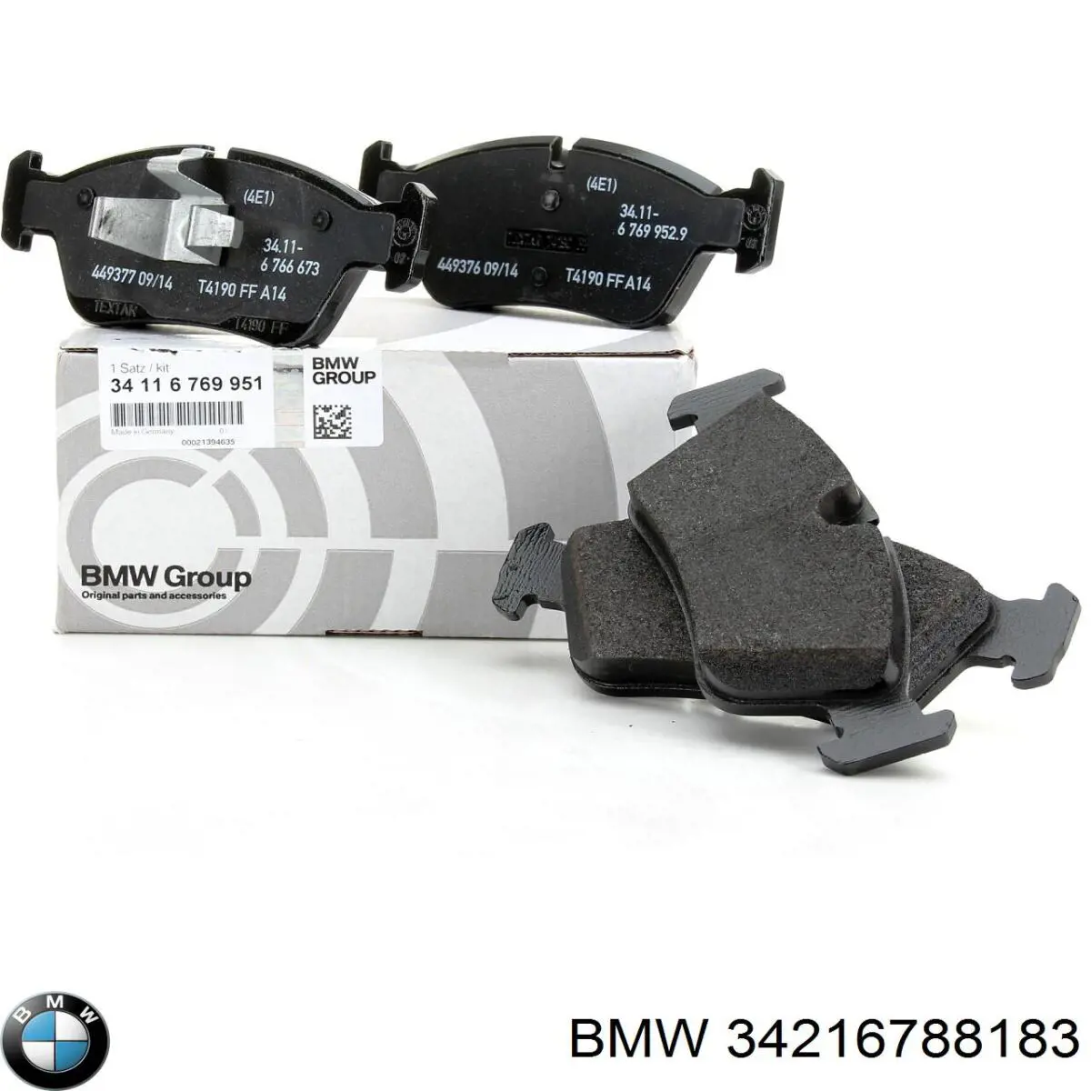 34216788183 BMW Колодки гальмівні задні, дискові