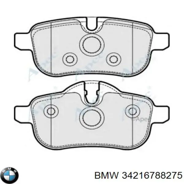 34216788275 BMW Колодки гальмівні задні, дискові